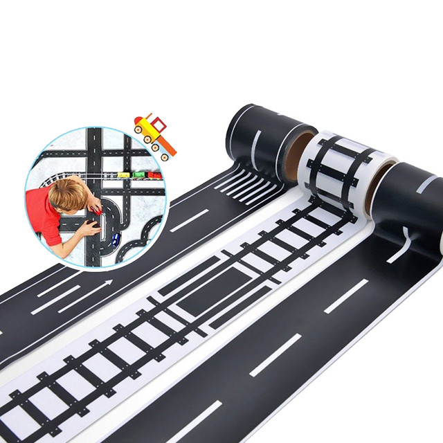 Railway Road Tape 48mmX5m Traffic Road Track Scene Washi Tape